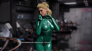 Teases with her boobs