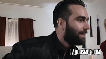 Repressed milf dominates male colleague