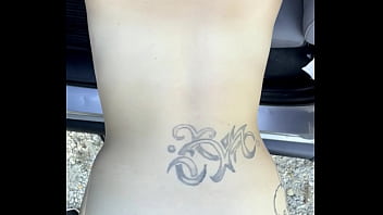 Pretty streetwalker with big tits and a lip ring bends over to get fucked in public after deepthroating his cock; he comes in her pussy without her permission