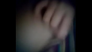Playing with big tits in bed Playing with big tits in bed