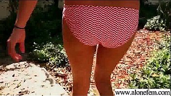 Hot sexy girl insert sex toys in her holes vid 27