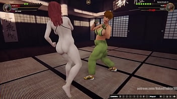 Neph vs karen nf3d female kinky combat competition