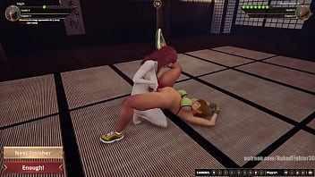 Neph vs karen nf3d female kinky combat competition