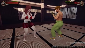 Neph vs karen nf3d female kinky combat competition
