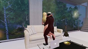 3dxchat bbc destroys hot blonde's ass