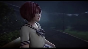 Comendo uma estudante