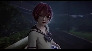 Comendo uma estudante