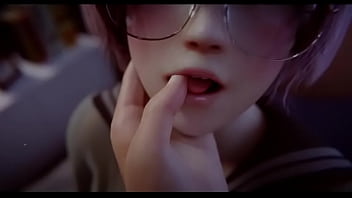 Comendo uma estudante