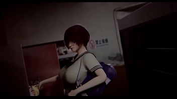 Comendo uma estudante