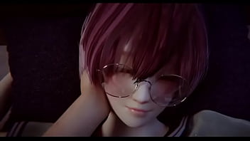 Comendo uma estudante