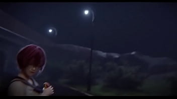 Comendo uma estudante