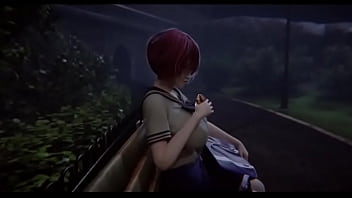 Comendo uma estudante