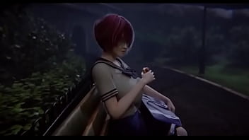 Comendo uma estudante