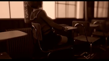 Comendo uma estudante