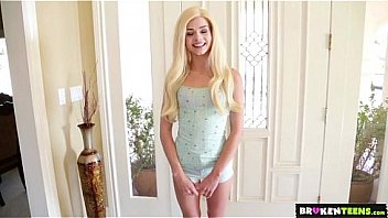 Brokenteens young babysitter takes care of his special needs