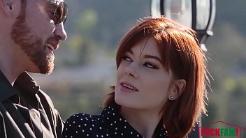 Redhead petite teen getting baned