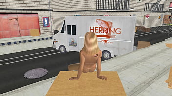 Animated 3d porn a very beautiful big breasted women masturbating using banana