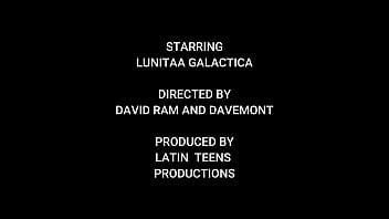 2 cocks in lunita galactica's small ass pissing dap dp