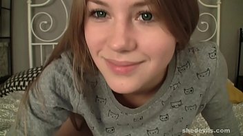 Perky puffy nippled blonde teen kira she devils show