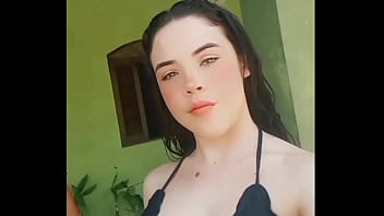 Girl in bikini with big ass