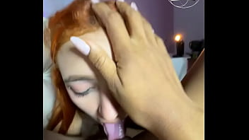 Hot girl licks pussy rubbing tongue slowly in pov delicious