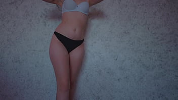 Panties try on haul thong only ass shaking teasing free