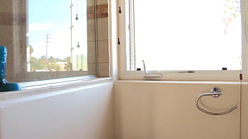 Finally it's off to the shower for something bigger in the back door but you know it's