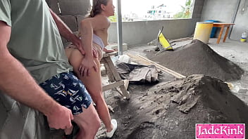 I sucked and fucked my boyfriend dick in construction site
