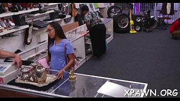 A orall service and sex in shop