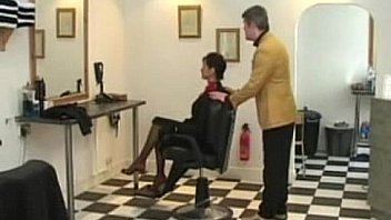 British angie george & vicky valentine at the hairdressers