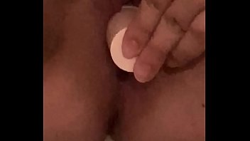 Young girl moans while fucking herself