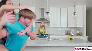 Sexy babe with small tits kyler quinn masturbated while hot teen stepsister kimmy kimm enjoyed rough sex and both babes got fucked hard