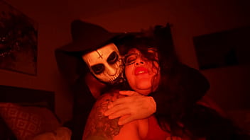 Creepy man fucks big slut after sneaking into her room late night