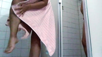 Bathroom shower water wet real couple real home