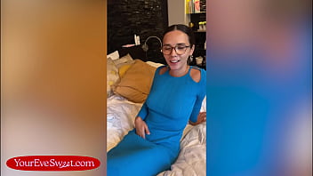 Slutty babe eve sweet fucks her tight pussy with a big dildo