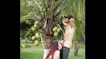 A small but delicious outdoor blowjob