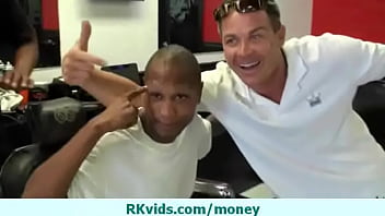 Busty amateur listens to the money talk 1