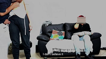 Stepfather tested his son's girlfriend in front of him