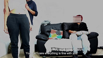 Stepfather tested his son's girlfriend in front of him