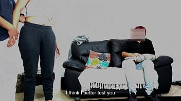 Stepfather tested his son's girlfriend in front of him