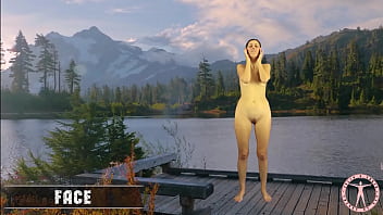 Julia v earth gives a massage in the first part of a smart workout head neck ears face fingers wrists arms shoulders feet legs thighs buttocks shoulder girdle back chest abdomen