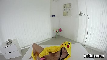 Flirty teen masturbates vagina and gets licked and pounded in pov