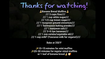 Banana bread recipe full recipe at the end topless cooking with kyra hellfire