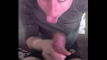 Before go to work she deepthroat all my cock