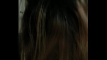 Young latina sucks huge white cock