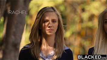 Blacked preppy girl threesome get three bbcs