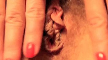 Nadia fingering her pussy large