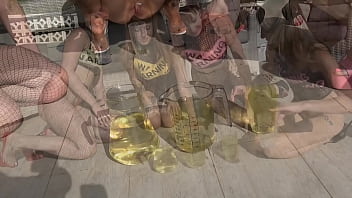 Anal pee fun at the villa