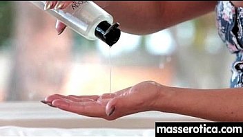 Sensual oil massage turns to hot lesbian action 8