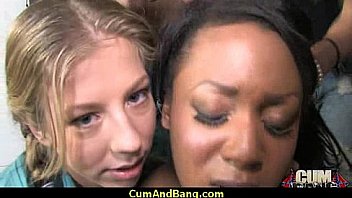 Real ebony babe getting hard core group making out 30